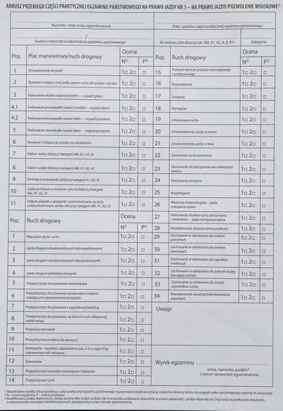 Komfort podczas egzaminu