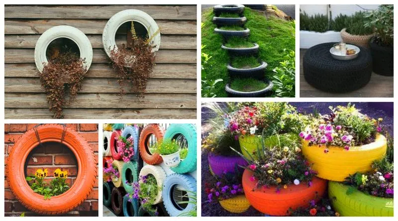 Meble ogrodowe z opon