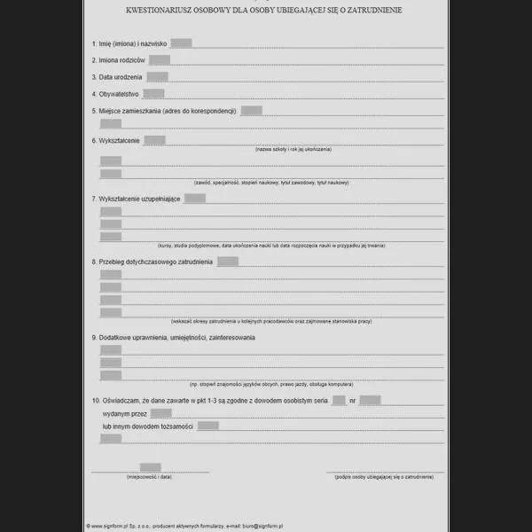Odwrócona chronologia w CV