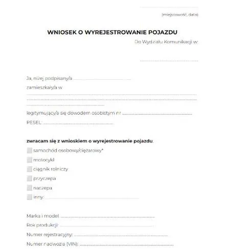 Proces wyrejestrowania auta