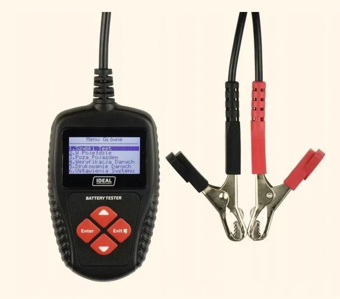 Testowanie akumulatora w pojeździe
